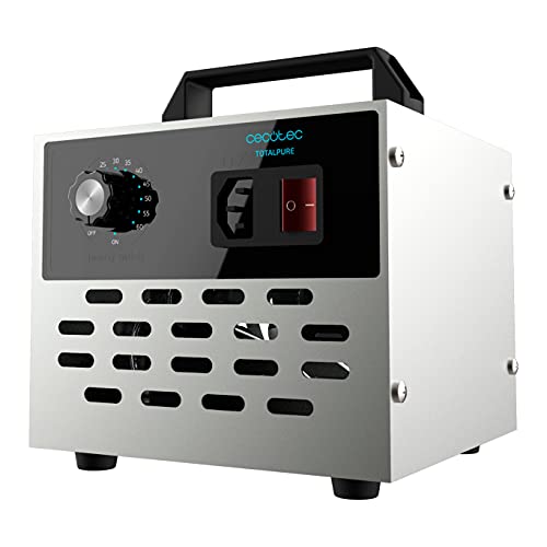 Cecotec Ozongenerator TotalPure 4000 Light Ozone. 28 g/h Ozongenerator mit 120 W, Zeitschaltuhr und Leistungsschalter, Ein/Aus-Schalter, Timer, bis zu ca. 100 m² von Cecotec