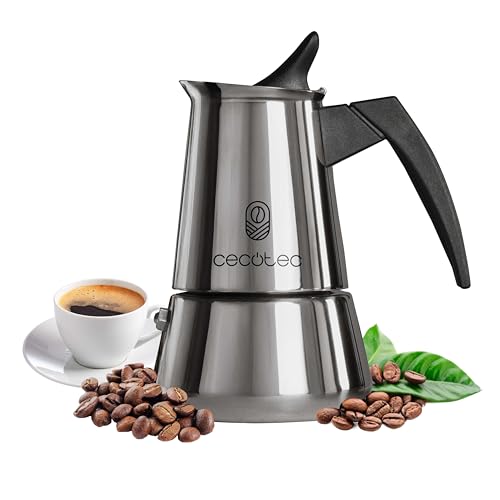 Cecotec Piccolina 400 Italienische Kaffeemaschine, 200 ml, 4 Kaffeetassen, Edelstahl, geeignet für alle Oberflächen, Premiumfilter, Sicherheitsventil, hitzebeständiger Griff, elegantes Design Cecotec Piccolina 400 Italienische Kaffeemaschine, 200 ml, 4 Kaffeetassen, Edelstahl, geeignet für alle Oberflächen, Premiumfilter, Sicherheitsventil, hitzebeständiger Griff, elegantes Design von Cecotec