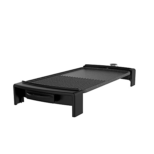 Cecotec Plancha de Asar Eléctrica Tasty&Grill 2500 RockWater MixGrill. 2150 W, Revestimiento Antiadherente, Superficie Mixta, Termostato Regulable, Apta para Lavavajillas von Cecotec