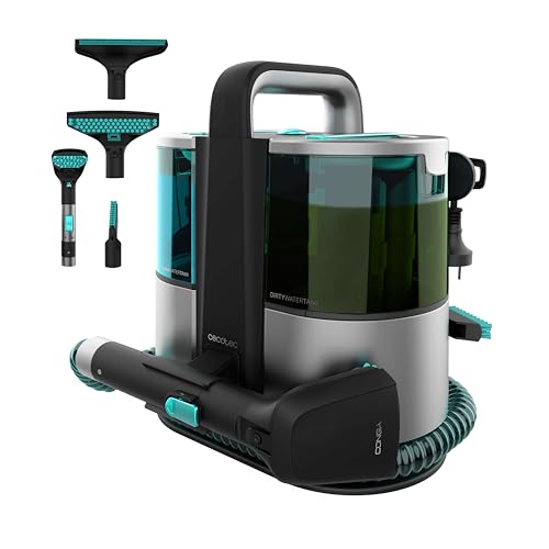 Cecotec Polster- und Teppichreiniger mit Kabel Conga 4000 Carpet-Spot Clean XL Advance. 600 W, 14 Kpa, 3-in-1: Sprühen, Reinigen und Saugen, 2 Wasserbehälter, Fensteraufsatz von Cecotec