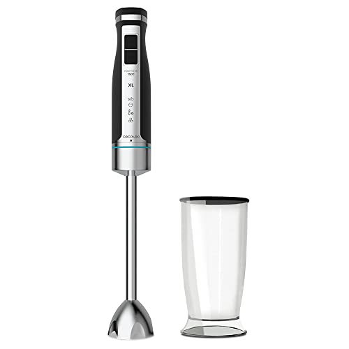 Cecotec PowerGear 1500 Stabmixer. X-Blades: 4-titanbeschichtete Klingen-Messer und Spritzschutz-Klingeneinsatz, Inkl. Gefäß mit Deckel, 21 Geschwindigkeitsstufen + Turbo, 1500 W Cecotec PowerGear 1500 Stabmixer. X-Blades: 4-titanbeschichtete Klingen-Messer und Spritzschutz-Klingeneinsatz, Inkl. Gefäß mit Deckel, 21 Geschwindigkeitsstufen + Turbo, 1500 W von Cecotec