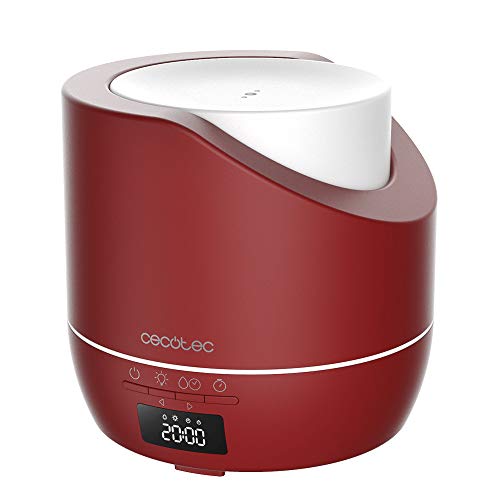 Cecotec PureAroma 500 Smart Granat Aroma Diffusor. Kapazität 500ml, LED-Anzeige, 12h Timer, Wecker, 3 Betriebsmodi, 30m2 Reichweitem von Cecotec