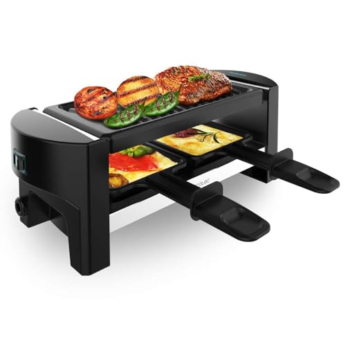 Cecotec Holz Raclette Käse & Grill 8200 Holz Schwarz. 1200 W, Grillfläche, 8 Einzelpfannen, Antihaftplatte, einstellbarer Thermostat, abnehmbares Design (Holz, AllStone) Cecotec Holz Raclette Käse & Grill 8200 Holz Schwarz. 1200 W, Grillfläche, 8 Einzelpfannen, Antihaftplatte, einstellbarer Thermostat, abnehmbares Design (Holz, AllStone) von Cecotec