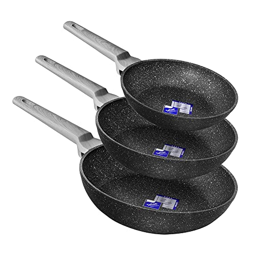 Cecotec Sartenset Polka Exclusive 20-24-28 cm Bucket Set Wood&Rock, Kaltgriff aus Bakelit, Geschmiedetes Aluminium, Teflon Antihaftbeschichtung, Spülmaschinenfest und geeignet für alle Herdarten Cecotec Sartenset Polka Exclusive 20-24-28 cm Bucket Set Wood&Rock, Kaltgriff aus Bakelit, Geschmiedetes Aluminium, Teflon Antihaftbeschichtung, Spülmaschinenfest und geeignet für alle Herdarten von Cecotec