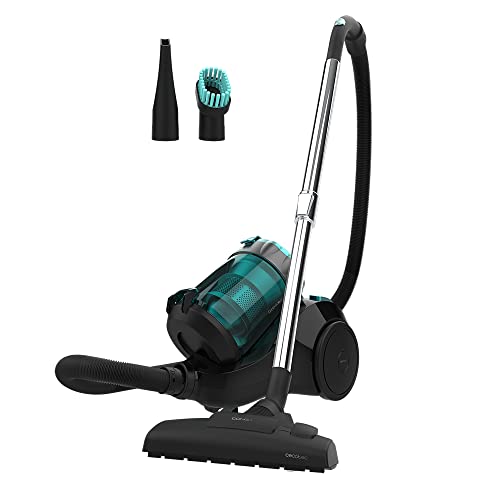 Cecotec Schlittensauger ohne Beutel Conga Rockstar Multicyclonic Compact. 800 W, Multizyklon, Fassungsvermögen bis zu 2,5 l, hocheffizienter Filter, Metall-Teleskopschlauch, Zubehör von Cecotec