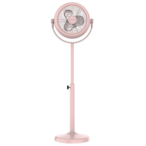 Cecotec - Standventilator EnergySilence 250 ClassicStyle Pink 25 W, 10 Zoll Durchmesser, 3 Aerodynamische Flügel, Verstellbare Neigung, 2 Geschwindigkeiten, Elegantes Design, Rosa Farbe von Cecotec