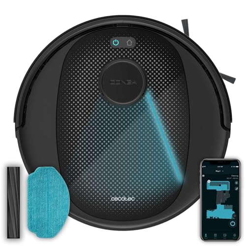 Cecotec Staubsauger- und Wischroboter mit Lasernavigation Conga 7690 Immortal MAX. Saugleistung 5000 Pa, 220 Minuten Laufzeit, Zentrale Silikonbürste für Haustiere, Wischmopp, App Cecotec Staubsauger- und Wischroboter mit Lasernavigation Conga 7690 Immortal MAX. Saugleistung 5000 Pa, 220 Minuten Laufzeit, Zentrale Silikonbürste für Haustiere, Wischmopp, App von Cecotec