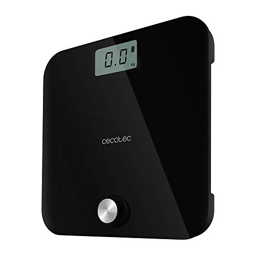 Cecotec Badezimmerwaage Surface Precision EcoPower 10000 Healthy Black, Druckknopf, Gehärtetes Sicherheitsglas, Präzisionssensoren, EcoPower-Taste, Hochpräzision, Automatische Abschaltung von Cecotec