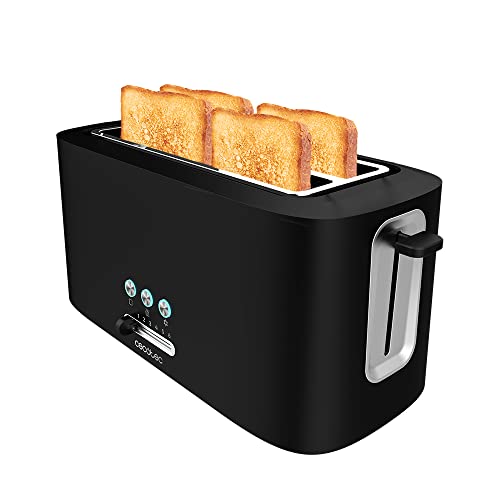 Cecotec Toast&Taste 16000 Plastiktoaster Extra Double. 1630 W mit 2 extra breiten Langschlitzen von Cecotec