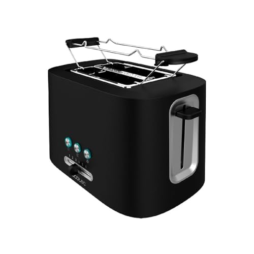 Cecotec Toast&Taste 9000 Doppel-Toaster. 980 W aus Plastik mit 2 extra breiten kurzen Schlitzen von Cecotec