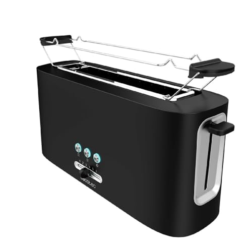 Cecotec Toast&Taste Toaster 10000 Extra. 980 W, Plastik mit 1 extra breiten Langschlitz von Cecotec