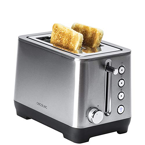 Cecotec Toaster BigToast Double. Edelstahl, 2 extra breite kurze Steckplätze, maximale Leistung 1000 W, 4 voreingestellte Funktionen Cecotec Toaster BigToast Double. Edelstahl, 2 extra breite kurze Steckplätze, maximale Leistung 1000 W, 4 voreingestellte Funktionen von Cecotec