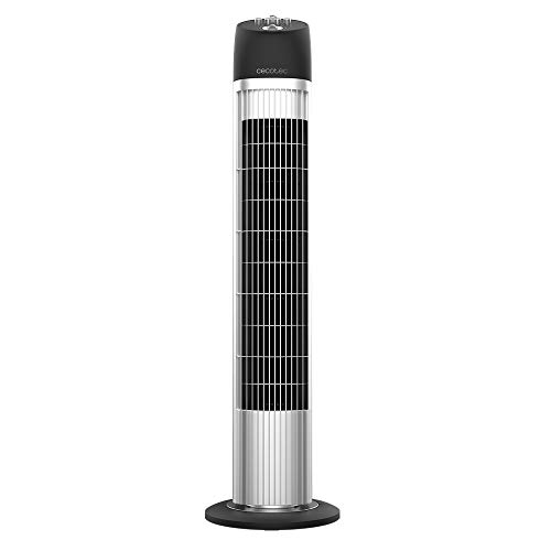Cecotec Turmventilator mit Timer EnergySilence 850 Skyline, 45 W, 33'' (84 cm) Höhe, Kupfermotor, 3 Geschwindigkeiten, 70-Grad-Oszillation, Tragegriff von Cecotec