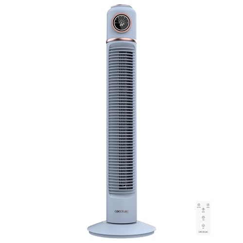 Cecotec - Turmventilatoren EnergySilence 1090 Skyline Retro Smart Blue von 81 cm, 40W, Display LED, taktile und fernbedienliche Steuerung, 3 -Geschwindigkeit, Timer 12 Stunden und 72 Oszillation Cecotec - Turmventilatoren EnergySilence 1090 Skyline Retro Smart Blue von 81 cm, 40W, Display LED, taktile und fernbedienliche Steuerung, 3 -Geschwindigkeit, Timer 12 Stunden und 72 Oszillation von Cecotec