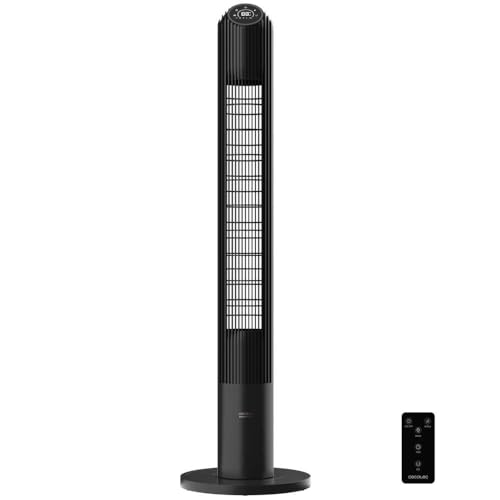 Cecotec - Turmventilatoren EnergySilence 9150 Skyline Smart Design, 116 cm, 45W, LED Touchscreen-Fernbedienung, 3 Geschwindigkeiten, 4 Modi, 12h Timer, Oszillation 70º von Cecotec
