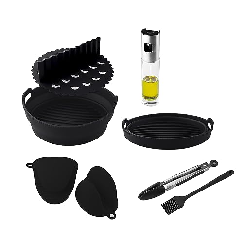 Cecotec Zubehör Cecofry Silikonpack Zubehör Fritteuse ohne Öl, 5-6,5 l, inkl. Form, Trennwand, Handschuhe, Pinsel, Pinzette und Ölspenderflasche von Cecotec