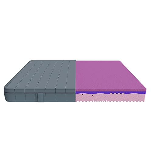 Cecotec Viscoelastische und Einhüllbare Matratze Flow Genuine + 135x190, 3 Schichten, 28 cm Höhe, Hohe Festigkeit, Profilierter HRC2+ Schaumkern, MorphoAdapt+, SoftFresh und EasyClean von Cecotec