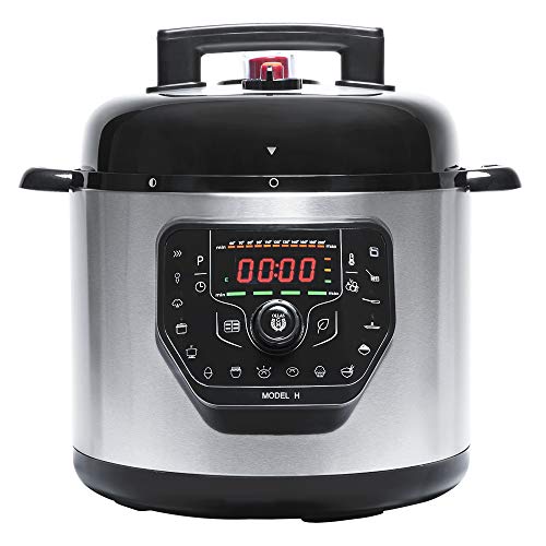Cecotec programierbarer Schnellkochtopf GM H, inteligentes Kochen, 6 Liter, 24 Stunden programierbar, 15 Sicherheitssysteme, 90 Kpa, 19 Menüs von Cecotec