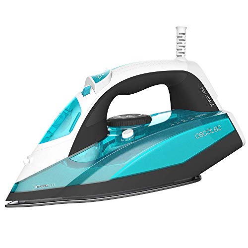 Dampfbügeleisen, Dampfstoß 180 g/min, Titan Slide Soleplate, Dauerdampf 45 g/min, Anti-Scale, Anti-Tropf, Selbstreinigend, 400 ml Tank, 2600 W. (2600 W) von Cecotec