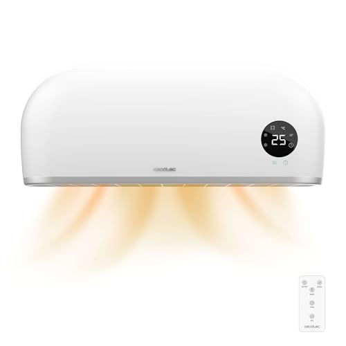 Cecotec Badezimmer-Keramikheizer ReadyWarm 2000 Max Box Ceramic. 2000 W, LCD-Bildschirm, Einstellbarer Thermostat, Fernbedienung, IPX2 Schutz, Timer, Überhitzungsschutz von Cecotec