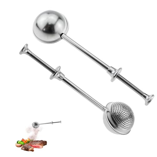 Ceeyoll 2 Stück Sieb für losen Tee, Tee-Ei mit Teleskopgriff, Edelstahl 304, Teesieb, Puderzuckerstreuer, Mehlsieb aus Edelstahl, Geeignet zum Zubereiten von Tee und zum Bestreuen von Kuchenpulver Ceeyoll 2 Stück Sieb für losen Tee, Tee-Ei mit Teleskopgriff, Edelstahl 304, Teesieb, Puderzuckerstreuer, Mehlsieb aus Edelstahl, Geeignet zum Zubereiten von Tee und zum Bestreuen von Kuchenpulver von Ceeyoll