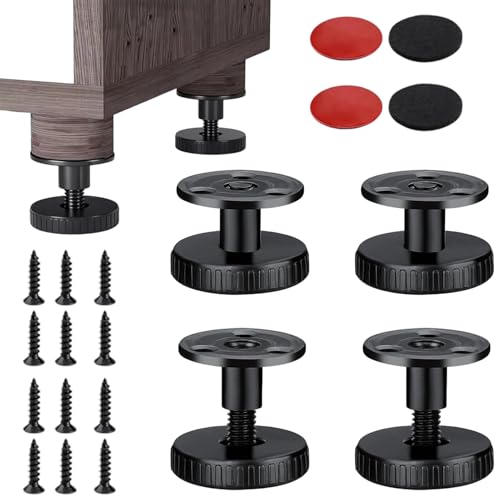 Ceeyoll 4 Stück Anti Shake Fixer Bettgestell mit Gewinde Verstellbarem Gewinde Bettgestell Kopfteil Stopper, Kopfteil Stopper Teleskop, für Bett Schrank Sofa Zimmerwand Kopfteil Stopper Teleskop. von Ceeyoll