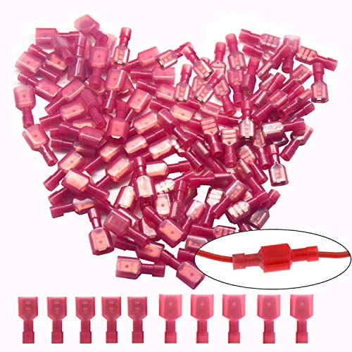 CEEYSEE 100 Stück Nylon männlich/weiblich Spade Crimpverbinder isoliert Quick Disconnect-Stecker Terminals (NSH) von Ceeysee