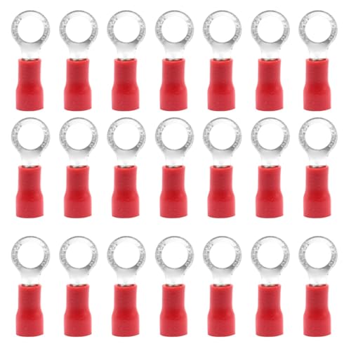 CEEYSEE 100 Stück isolierte Ring-Crimpverbinder Quick Splice Draht Terminals Draht Crimpverbinder (PRH5) von Ceeysee