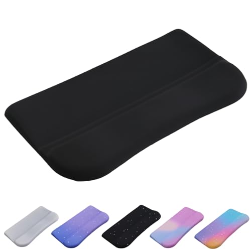 Ceizext Ergonomischer Memory-Foam-Computertastatur-Ständer für den Schreibtisch, mit neigungsverstellbarer Funktion und Handgelenkauflage, Tastaturhalter (schwarz) von Ceizext