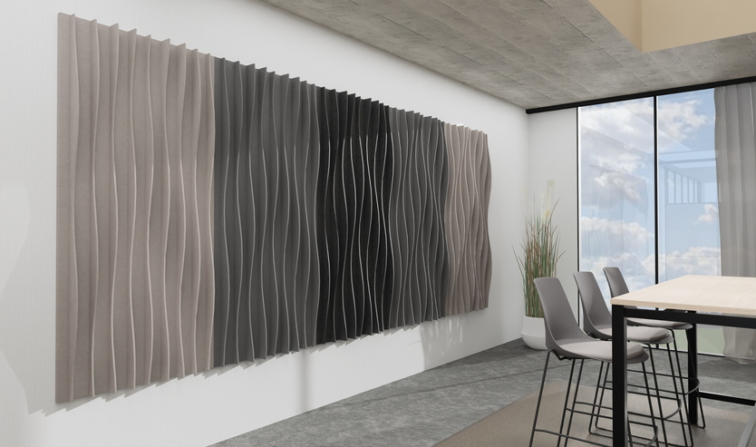 CEKA NeoTex Wave Wandabsorber - Schallabsorption mit stilvollem Wellen-Design von Ceka