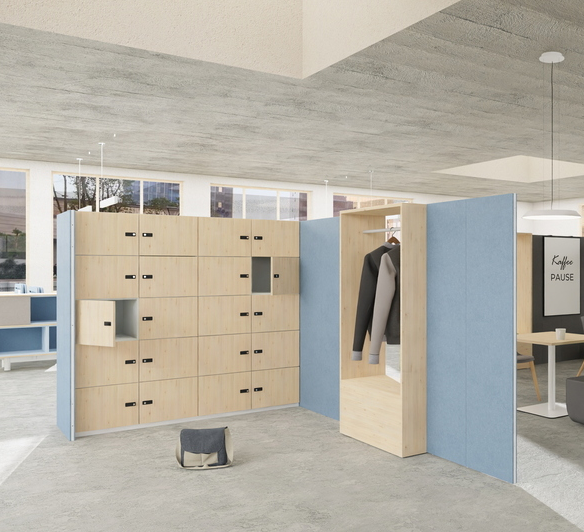 Ceka Clixs schallabsorbierende Trennwand von Ceka