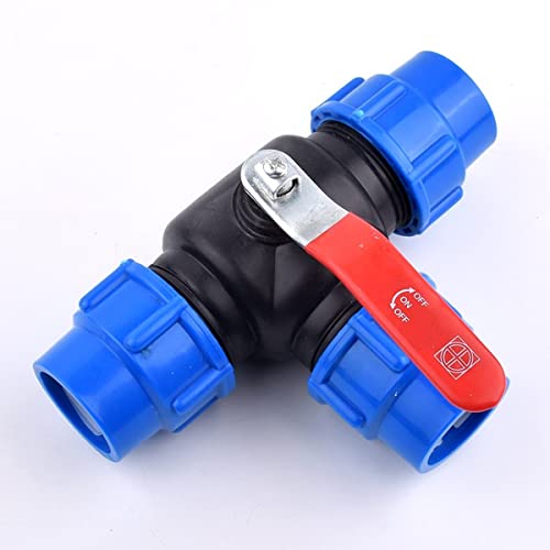 CekoCk Kugelhahn-Rohrverbinder, Kugelhahn PiConnector 32 mm Wasser-PiKunststoff-Stahlkern-Kugelhahn 3-Wege-Schnellverbinder T-Typ, for Bewässerungswasser-PiFittings CekoCk Kugelhahn-Rohrverbinder, Kugelhahn PiConnector 32 mm Wasser-PiKunststoff-Stahlkern-Kugelhahn 3-Wege-Schnellverbinder T-Typ, for Bewässerungswasser-PiFittings von CekoCk