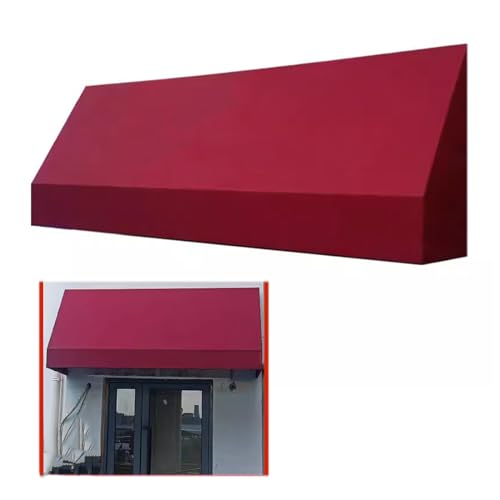 Ersatzstoff für Fenster- und Türmarkisen (ohne Rahmen) 100% 280g Polyestergewebe Sonnenschirmüberdachung Wasserdicht überdachung Im Freien Rot,anpassbar(Size:6m,Color:Rot) von CekoCk