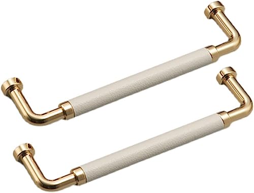 Schubladengriffe, Schrankknäufe, Knäufe, Schrankgriffe, Metall-Türgriffe (weiß), 2 Stück, Möbelgriffe, Einloch: 32 mm (Größe: Einzelloch 32 mm) (Größe: H (Größe : Lochabstand 128 mm) von CekoCk