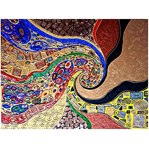 Diamond Painting kits Full Drill Gustav Klimt,5D DIY Groß Diamant Gemälde Erwachsene Kristall Strass Stickerei Kreuzstich Mosaik Leinwand Malerei Art Crafts for Home Wall Décor Round Drill 100x120cm von Cekog