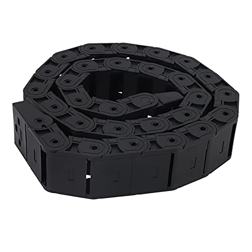 Celabie 18 mm x 37 mm Schwarze Flexible Halboffene Kabelschleppkette 1M 39.4 von Celabie