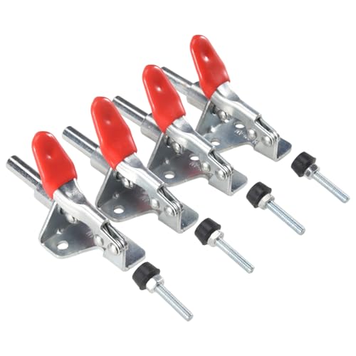 Celabie 4 StüCk GH-301AM 45Kg Toggle Klemme Schnell Spanner Ziehen Aktion Vertikale/Horizontale Klemmen Hand Werkzeug für die Holzbearbeitung von Celabie