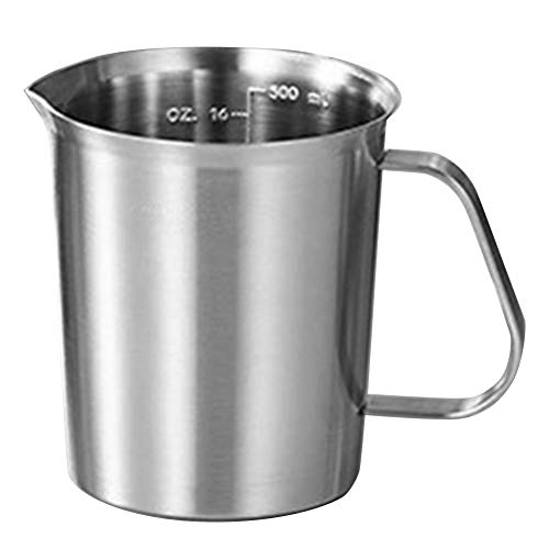 Celabie Edelstahl Messbecher Becher Mischharz Werkzeuge PräZision Graduiert KüChenkrug GießEn Ausguss Backen Kochen 500Ml von Celabie