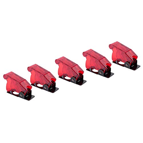 Celabie Kunststoff 12Mm Kippschalter Sicherheitsabdeckung Protector Cap Guard 5Pcs Red Celabie Kunststoff 12Mm Kippschalter Sicherheitsabdeckung Protector Cap Guard 5Pcs Red von Celabie