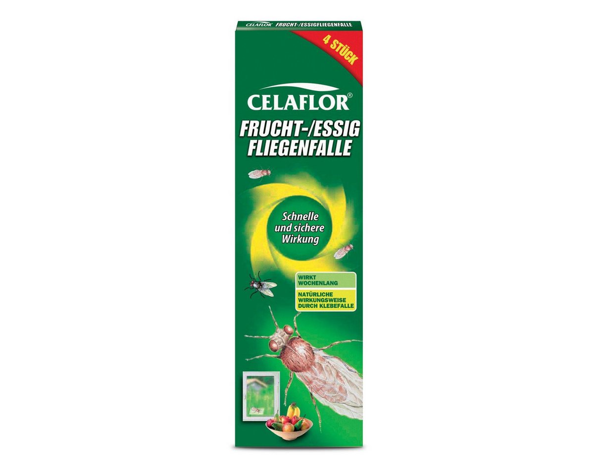 Celaflor Insektenfalle Frucht- und Essigfliegenfalle, 4 Stück von Celaflor