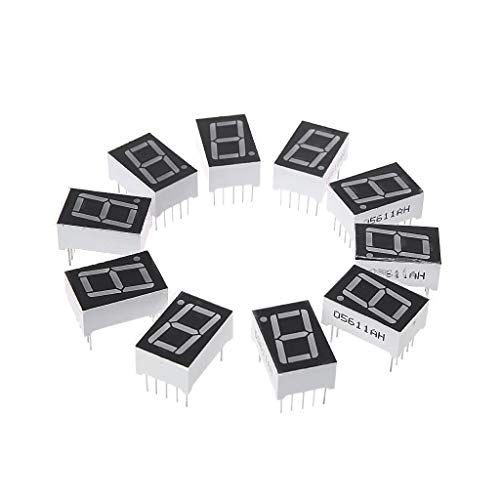 Celan 10 Stück 1,4 cm 7 Segmente 1 Digitales LED-Display rote Common-Kathode Digital Tubes Celan 10 Stück 1,4 cm 7 Segmente 1 Digitales LED-Display rote Common-Kathode Digital Tubes von Celan