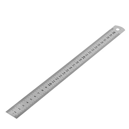 Maßband Massband, 30CM 12"Stahl Edelstahl Taschenbeutel Metrisch Metall Lineal Messung doppelseitig von Celan