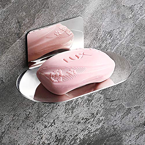 Celbon SUS 304 Edelstahl-Seifenschale, selbstklebend, Chrom-Finish, moderner Seifenhalter für Badezimmer (Chrom 1) von Celbon