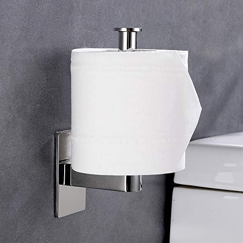 Celbon Selbstklebend Toilettenpapierhalter ohne Bohren 304 Edelstahl Spiegel Chrom Klopapierhalter Edelstahl WC Papierhalter für Badezimmer von Celbon