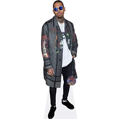 Chris Brown (Coat) Pappaufsteller mini von Celebrity Cutouts