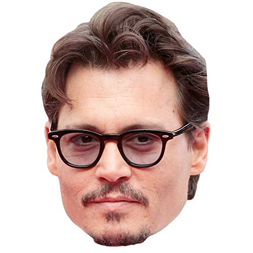 Johnny Depp Maske aus Karton von Celebrity Cutouts