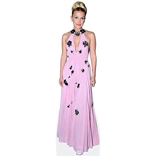 Millie Bobby Brown (Pink Dress) Pappaufsteller lebensgross von Celebrity Cutouts