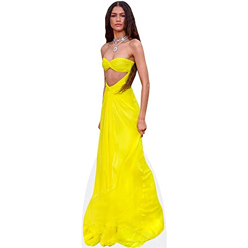 Zendaya (Yellow Dress) Pappaufsteller mini von Celebrity Cutouts