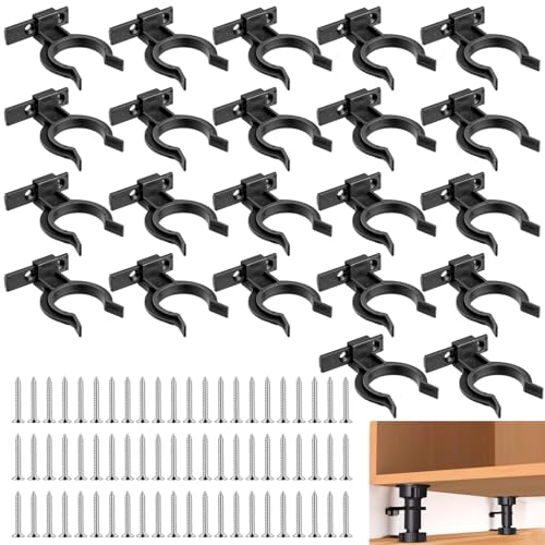 Celepoir 22 Stück Sockelleisten Clips Küche, Küchen Sockelleisten Clips mit 66 Schrauben, Sockelleisten Clips & Sockelblendenhalter, Robuste Küchensockel Befestigungsclips für 32-42mm Küchenfüße Celepoir 22 Stück Sockelleisten Clips Küche, Küchen Sockelleisten Clips mit 66 Schrauben, Sockelleisten Clips & Sockelblendenhalter, Robuste Küchensockel Befestigungsclips für 32-42mm Küchenfüße von Celepoir