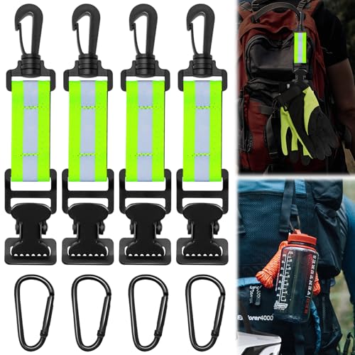 Celepoir 4 Stück Feuerwehr Handschuhhalter, Einzelner Clip Handschuh Clips mit Wanderschnalle, Grün Reflektierendes Streifen Design Metal Handschuh Clip, für Handschuhen, Schutzhelmen, Handtüchern Celepoir 4 Stück Feuerwehr Handschuhhalter, Einzelner Clip Handschuh Clips mit Wanderschnalle, Grün Reflektierendes Streifen Design Metal Handschuh Clip, für Handschuhen, Schutzhelmen, Handtüchern von Celepoir